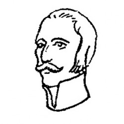 tête avec moustache,sans queue,collet ouvert