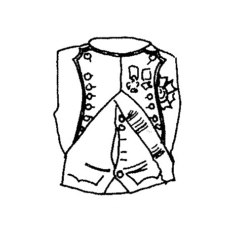 hand in Napoleon bust vest