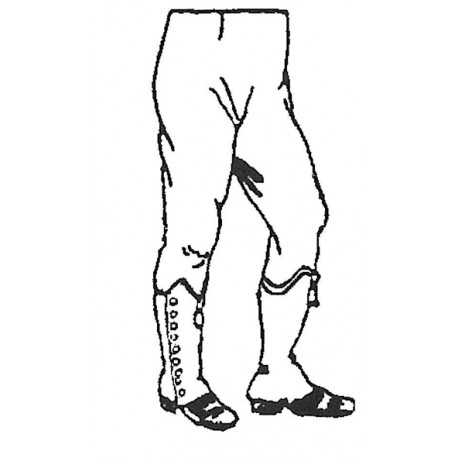 Legs Short gaiters light infantry style at ease