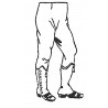 Legs Short gaiters light infantry style at ease