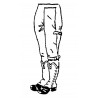 Legs Short gaiters light infantry style with drum cloth attention