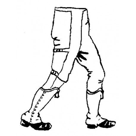 Legs Short gaiters light infantry style with drum cloth attack march