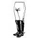 Legs Riding boots with knee cuff attention