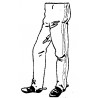 Legs Plain cavalry trousers at ease