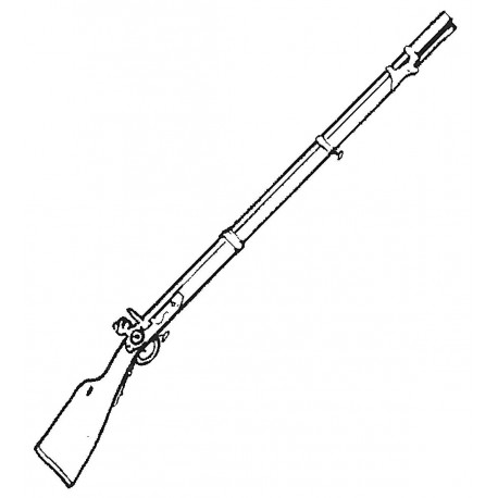 Cavalry musket with bayonet