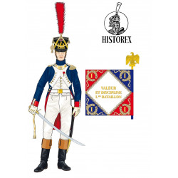 fusiliers grenadiers ,de la garde porte drapeau