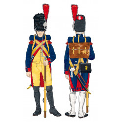 Gendarmerie d'élite 1804-1806 bonnet soldat