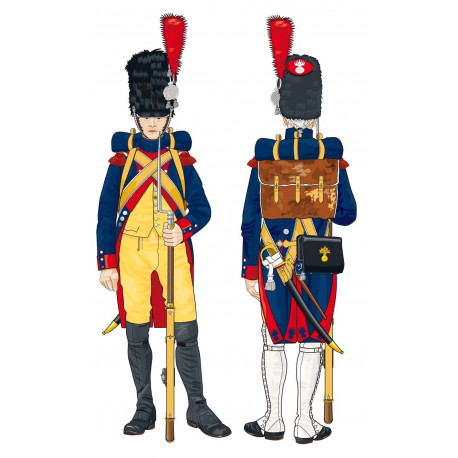 Gendarmerie d'élite 1804-1806 bonnet soldat