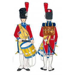 Gendarmerie d'élite 1804-1806 bonnet tambour