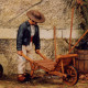 Man with wheelbarrow