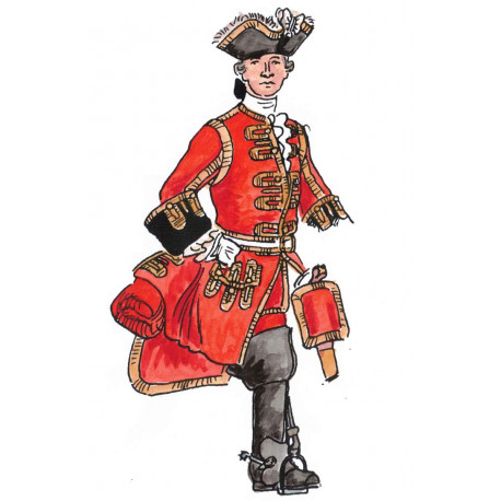 cavalirie de la maison du roi 1730-1750 sous officier