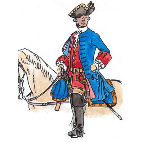 Cavalirie française 173-1750 officier