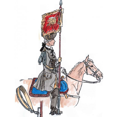 Cavalirie française 173-1750 étendard