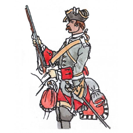 Cavalirie française 173-1750 soldat