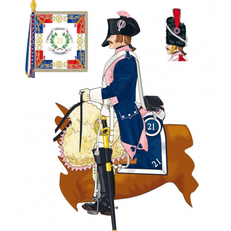 cavalerie 1794-1803 Cie du centre étendard