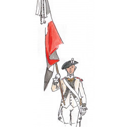 Infanterie française 1779-1791porte drapeau