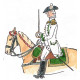 Infanterie française 1779-1791 officier à cheval