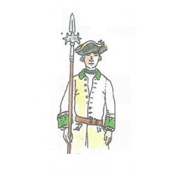 Infanterie française 1750-1760 sous-officier