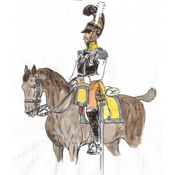 Saxe Officier du régiment de Zastrow