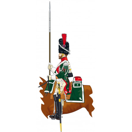 Sappers of the mounted dragoons of the line 1804-1808