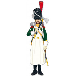 Sapeur dragon de la ligne 1805-1806 sous-officier