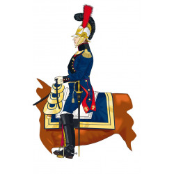 Genie de la garde 1810-1814 officier à cheval