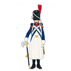 Infanterie légère 1804-1815 carabinier sapeur