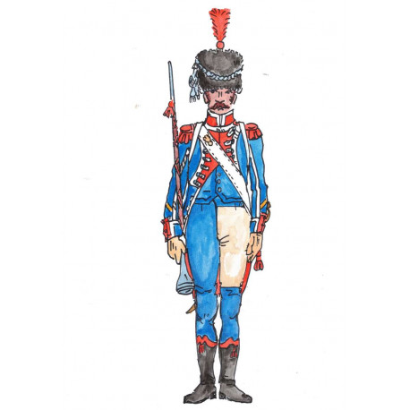 Infanterie légère 1804-1815 carabinier tambour-maitre