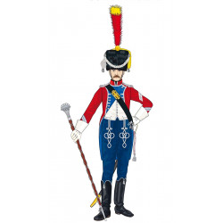 Infanterie légère 1804-1815 carabinier tambour majour