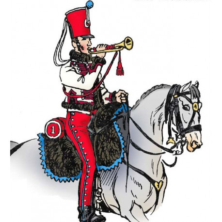 Hussard tenue de campagne 1804-1815 trompette