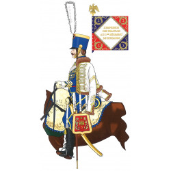 Hussard grande tenue 1805-1815 étendard