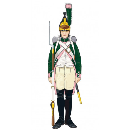 Dragon de la ligne 1805-1806 soldat