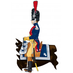 Gendarmerie d'élite 1804-1806 bonnet officier à cheval