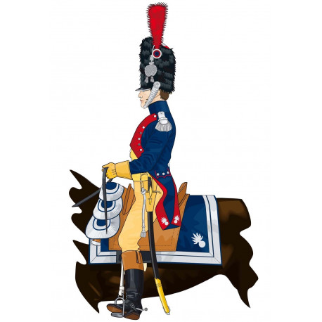 Gendarmerie d'élite 1804-1806 bonnet officier à cheval