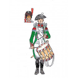 Infanterie de la ligne Italienne 1804-1812 tambour