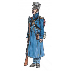 Marin de la garde en tenue de campagne soldat