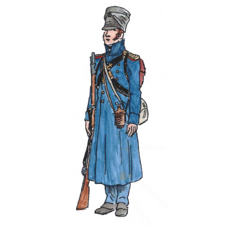 Marin de la garde en tenue de campagne soldat