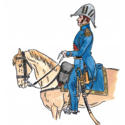 Marin de la garde en petite tenue officier à cheval