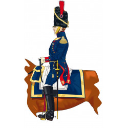 Artillerie de la garde officier à cheval