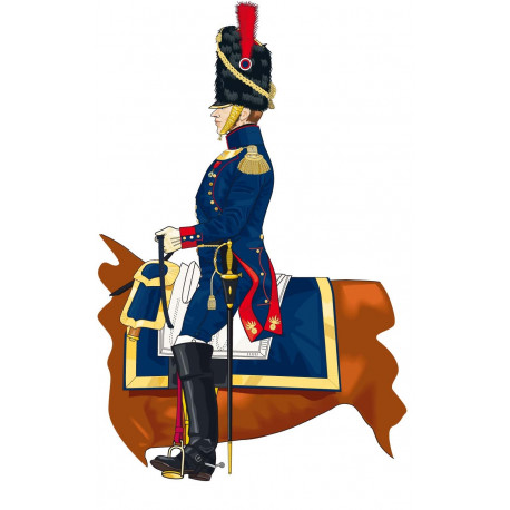 Artillerie de la garde officier à cheval