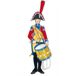 Gendarmerie d'élite 1801-1804 chapeau tambour