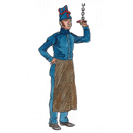 ouvrier d'artillerie 1804-812 en tenue de travail