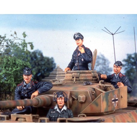 Crew of German tanker, Normandy June 1944 (4 fig.)