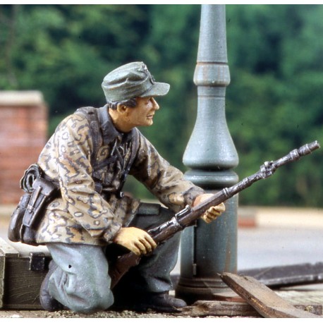 German soldier with grenade launcher