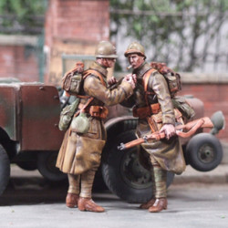 Infanterie française ‘’ la pose ’’ RI mai 1940 (2fig)